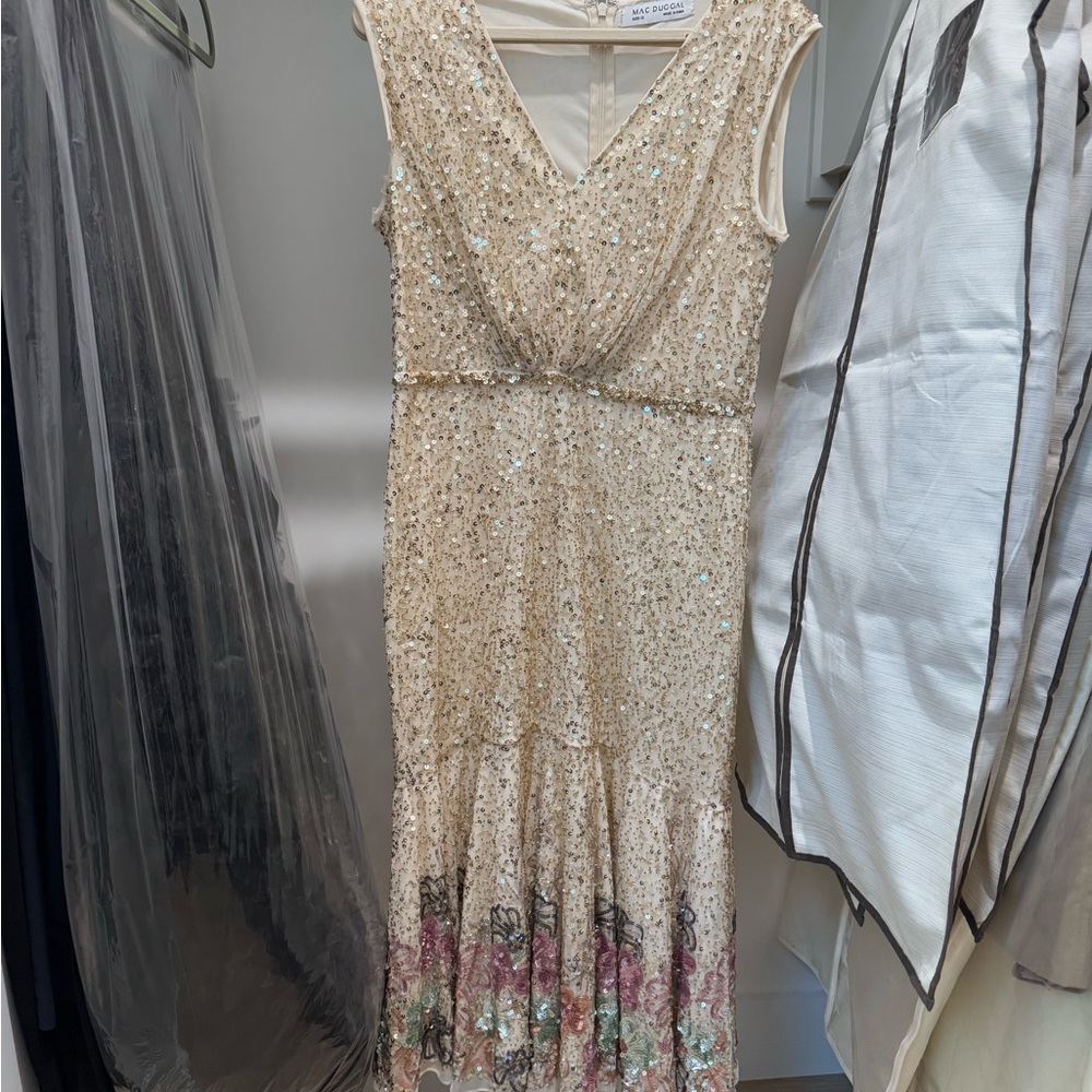 Mac Duggal Sequined Gown Size 12